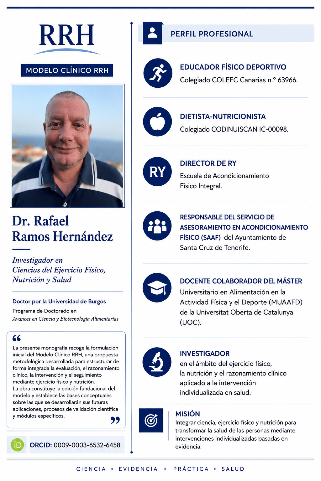 Perfil profesional del Dr. Rafael Ramos Hernández
